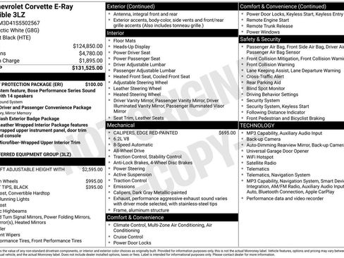 Used 2025 Chevrolet Corvette E-Ray w/ Battery Protection Package AWD/4WD image 27