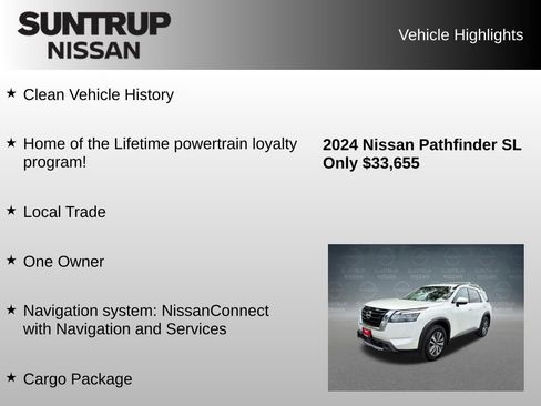 Used 2024 Nissan Pathfinder SL w/ Cargo Package AWD/4WD image 8