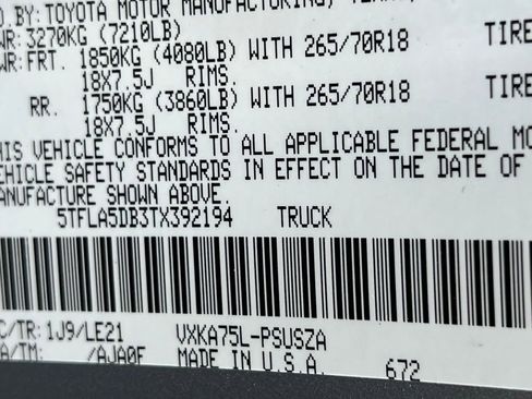 New 2026 Toyota Tundra SR5 AWD/4WD image 25