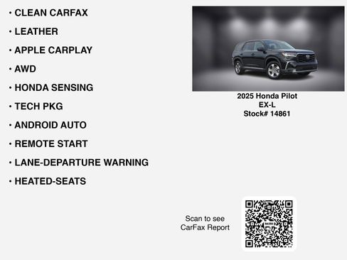 Used 2025 Honda Pilot EX-L image 7
