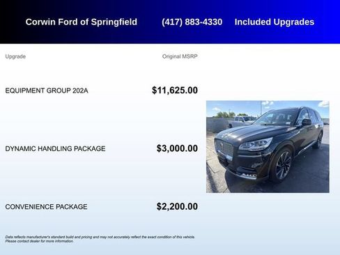 Used 2020 Lincoln Aviator Reserve w/ Equipment Group 202A AWD/4WD image 5