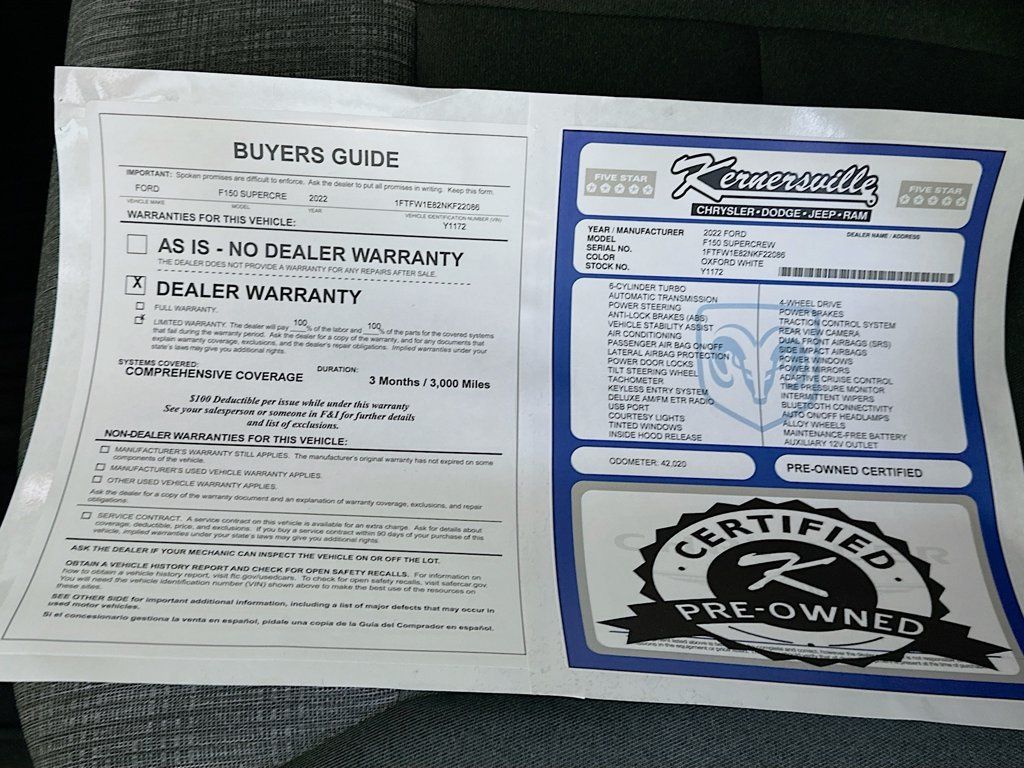 Used 2022 Ford F150 XLT w/ Trailer Tow Package AWD/4WD image 35