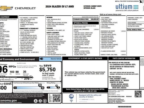 Used 2024 Chevrolet Blazer EV LT AWD/4WD image 3