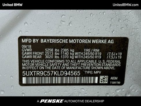 Used 2019 BMW X3 xDrive30i w/ Premium Package image 15