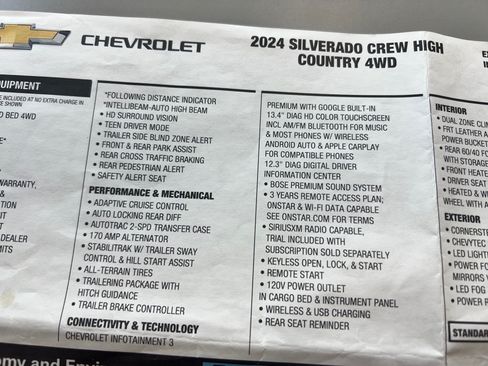 Used 2024 Chevrolet Silverado 1500 High Country w/ Midnight Edition AWD/4WD image 35