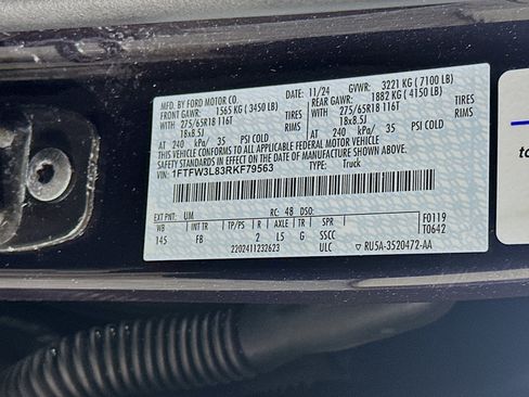 Used 2024 Ford F150 XLT w/ Equipment Group 302A MID AWD/4WD image 12