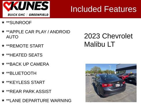 Used 2023 Chevrolet Malibu LT w/ Driver Confidence Package FWD image 2