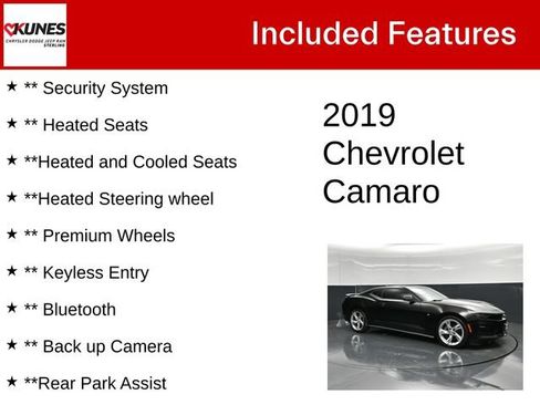 Used 2019 Chevrolet Camaro SS RWD image 5