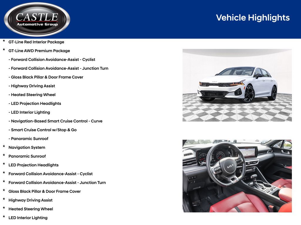 Used 2022 Kia K5 GT-Line w/ GT-Line Awd Premium Package image 4