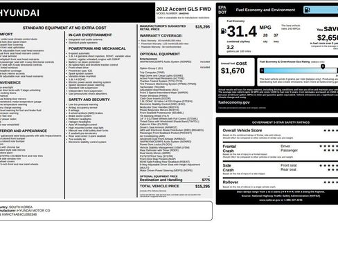 Used 2012 Hyundai Accent GLS image 15