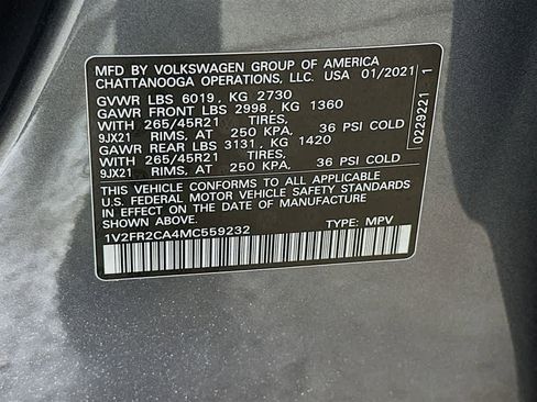 Used 2021 Volkswagen Atlas SEL Premium image 23