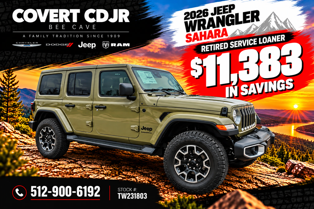New 2026 Jeep Wrangler Unlimited Sahara AWD/4WD 360° Tour