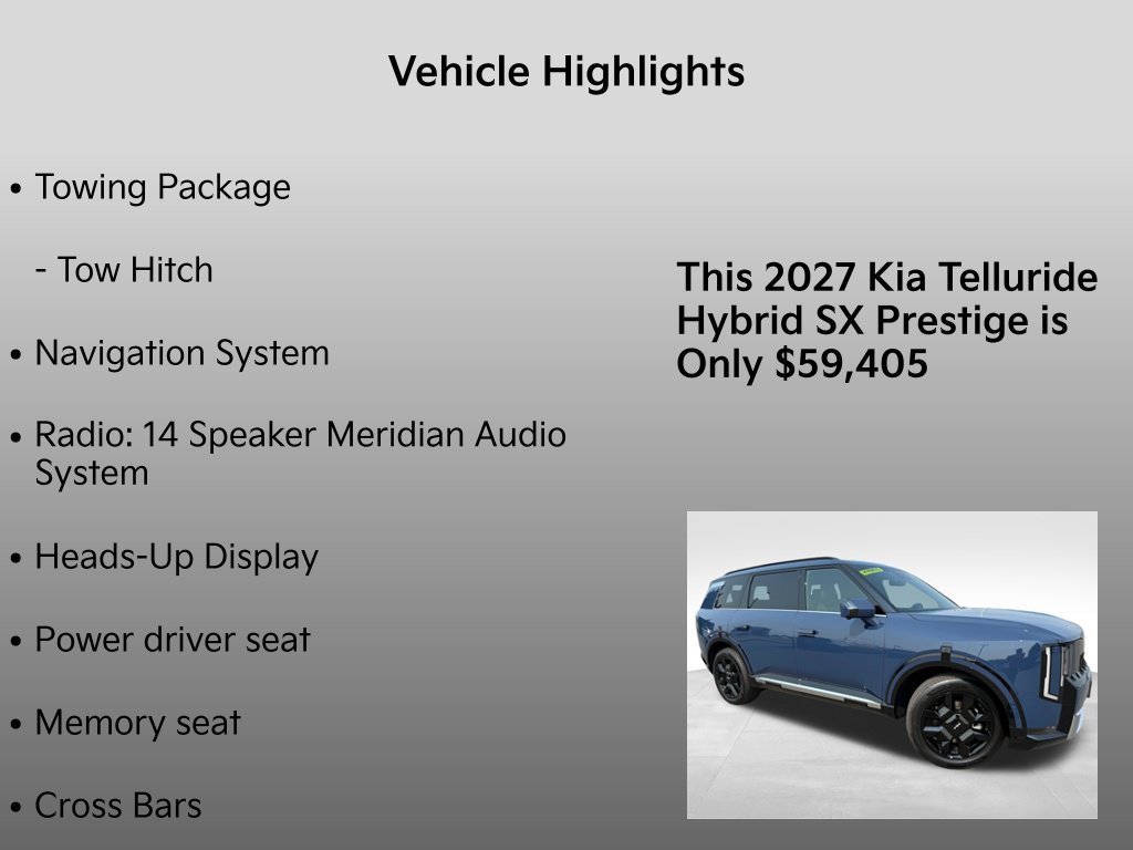 New 2027 Kia Telluride SX Prestige w/ Towing Package AWD/4WD image 35