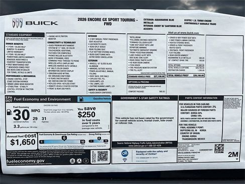 New 2026 Buick Encore GX Sport Touring w/ Comfort Package image 21