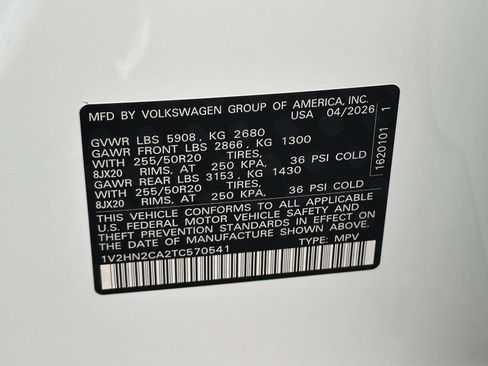 New 2026 Volkswagen Atlas SE AWD/4WD image 16