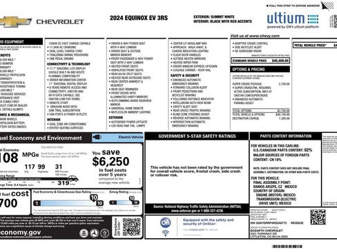 Used 2024 Chevrolet Equinox EV RS w/ Active Safety Package 3 image 4