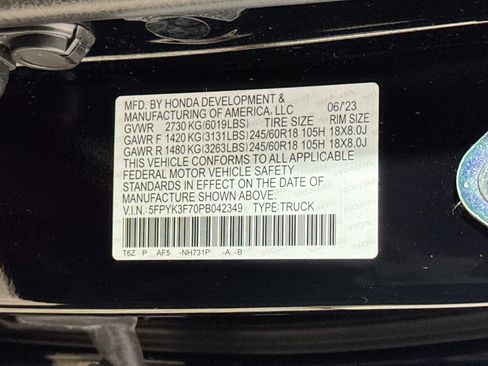 Used 2023 Honda Ridgeline RTL-E image 30