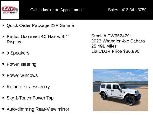 Used 2023 Jeep Wrangler Unlimited Sahara AWD/4WD image 6