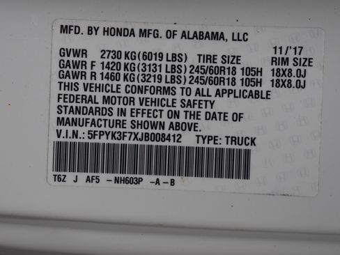 Used 2018 Honda Ridgeline RTL-E image 41