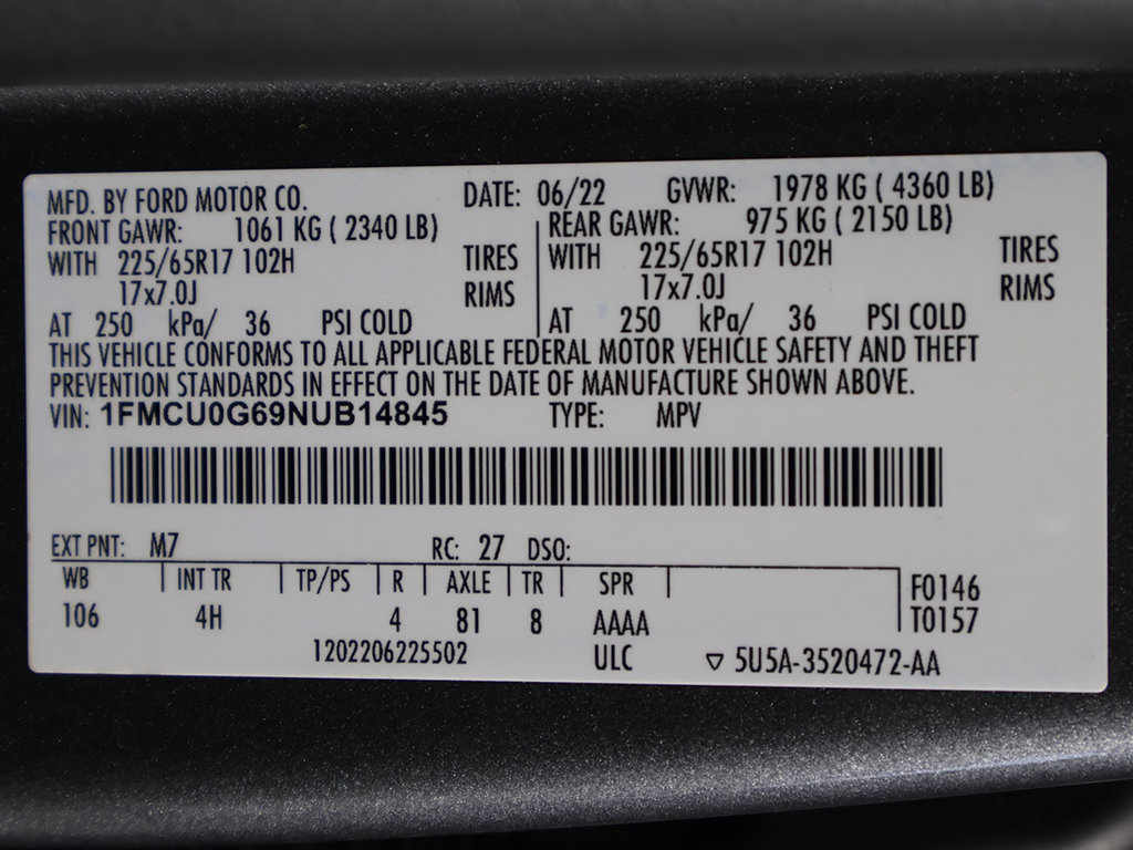 Used 2022 Ford Escape SE w/ Convenience Package FWD image 40