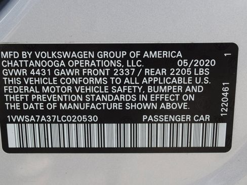 Used 2020 Volkswagen Passat 2.0T SE image 26