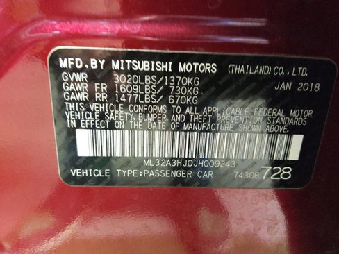 Used 2018 Mitsubishi Mirage ES FWD image 33