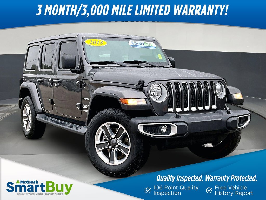 Used 2018 Jeep Wrangler Unlimited Sahara w/ Safety Group AWD/4WD image 1