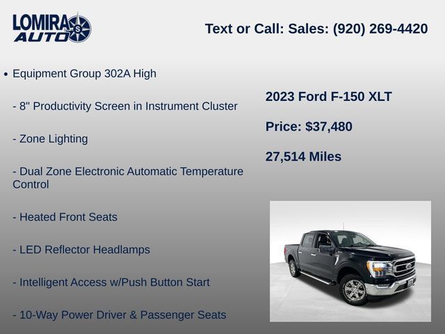 Used 2023 Ford F150 XLT w/ Equipment Group 302A High AWD/4WD image 14