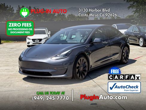 Used 2021 Tesla Model 3 Performance AWD/4WD image 1
