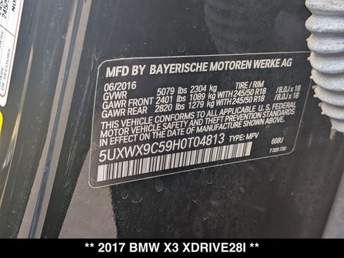 Used 2017 BMW X3 xDrive28i AWD/4WD image 30