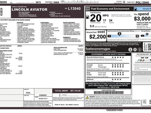 Certified 2023 Lincoln Aviator Reserve w/ Elements Package Plus AWD/4WD image 44