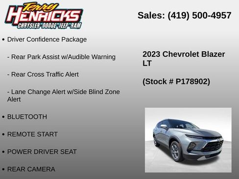 Used 2023 Chevrolet Blazer LT w/ Driver Confidence Package AWD/4WD image 12