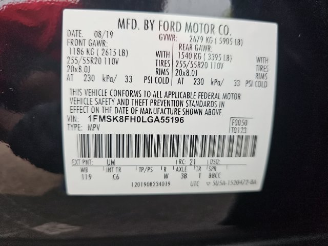 Used 2020 Ford Explorer Limited AWD/4WD image 32