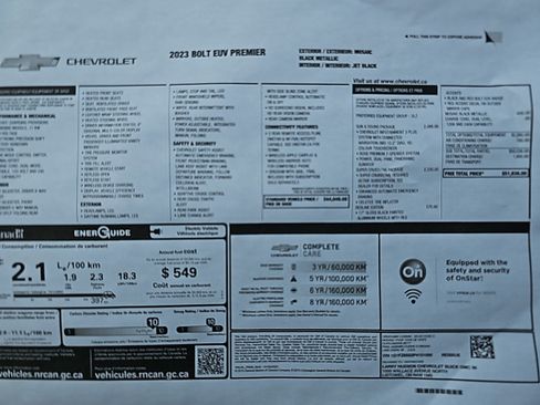 Used 2023 Chevrolet Bolt EUV Premier w/ Sun & Sound Package FWD image 30