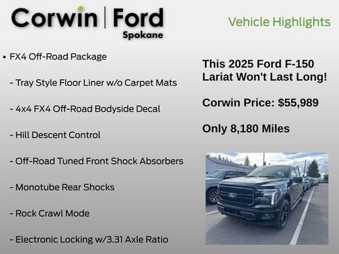 Used 2025 Ford F150 Lariat w/ Equipment Group 502A High AWD/4WD image 17