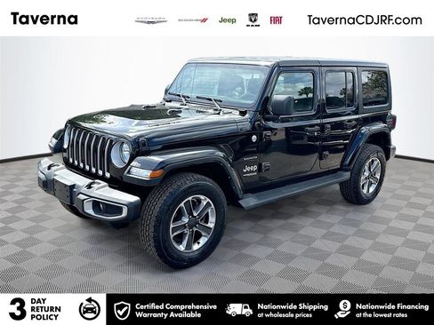 Used 2022 Jeep Wrangler Unlimited Sahara w/ Cold Weather Group AWD/4WD image 1