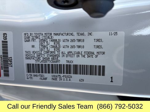 New 2026 Toyota Tundra SR5 w/ TRD Off-Road Package image 25