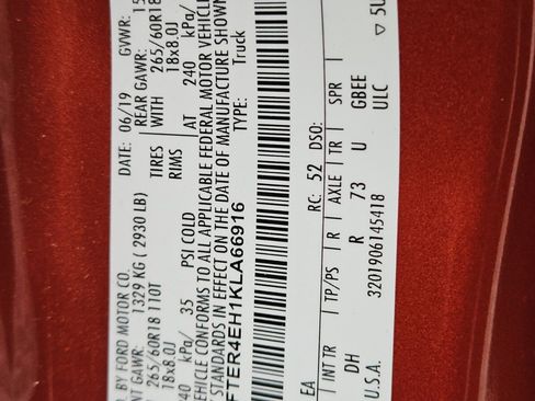 Certified 2019 Ford Ranger Lariat w/ Equipment Group 501A Mid image 35