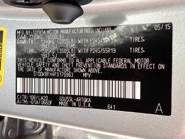 Used 2015 Toyota Highlander Limited Platinum AWD/4WD image 30