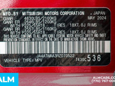 Used 2024 Mitsubishi Eclipse Cross SE AWD/4WD image 63