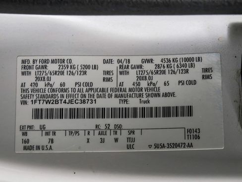 Used 2018 Ford F250 Platinum w/ Platinum Ultimate Package AWD/4WD image 65