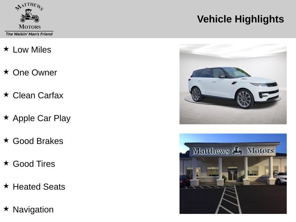 Used 2025 Land Rover Range Rover Sport SE AWD/4WD image 14