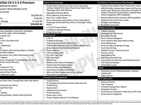 New 2026 MAZDA CX-5 2.5 S w/ Premium Package image 11