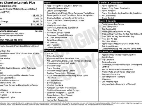 Used 2019 Jeep Cherokee Latitude Plus w/ Cold Weather Group AWD/4WD image 3