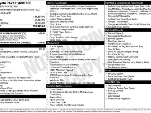 Used 2022 Toyota RAV4 XSE w/ XSE Grade Weather Package AWD/4WD image 27