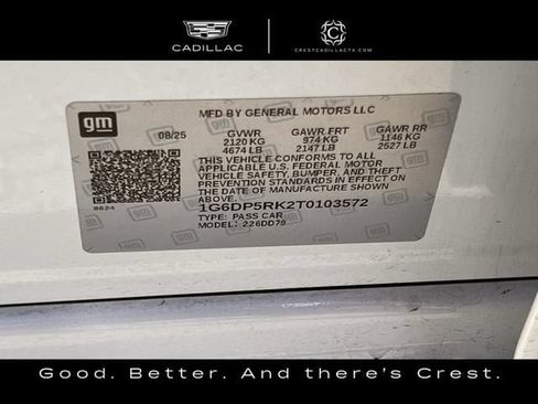 Used 2026 Cadillac CT5 Sport w/ Sun And Sound Package RWD image 33