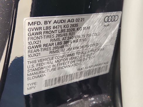 Used 2021 Audi Q8 Premium w/ Black Optic Package AWD/4WD image 34