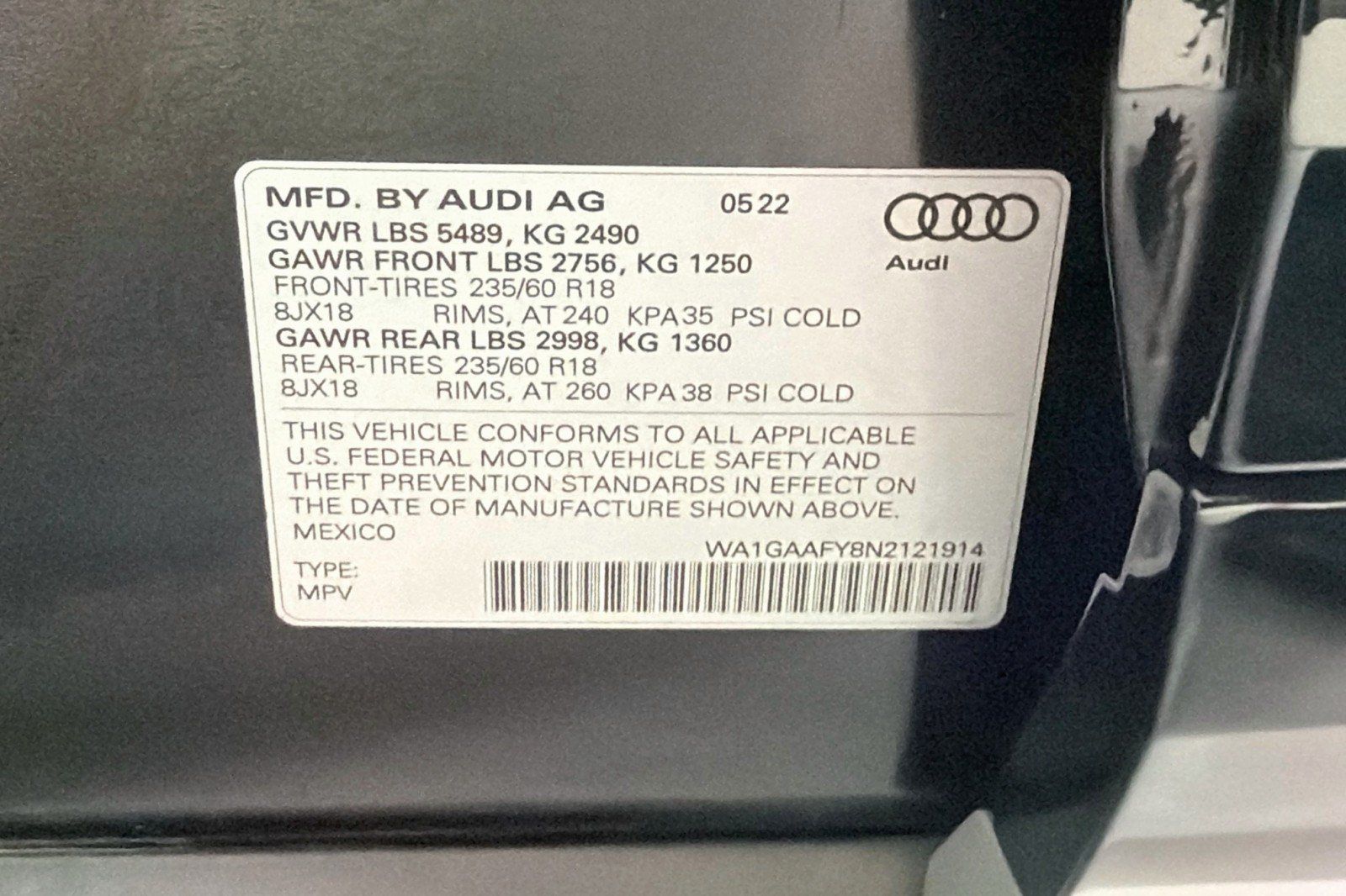Used 2022 Audi Q5 2.0T Premium w/ Convenience Package AWD/4WD image 23
