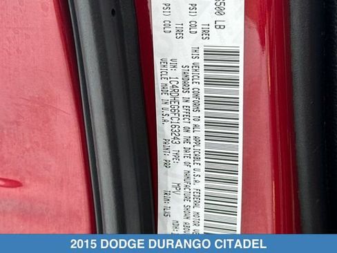Used 2015 Dodge Durango Citadel w/ Technology Group RWD image 34