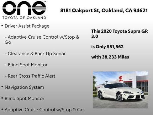 Used 2020 Toyota Supra w/ Driver Assist Package RWD image 5